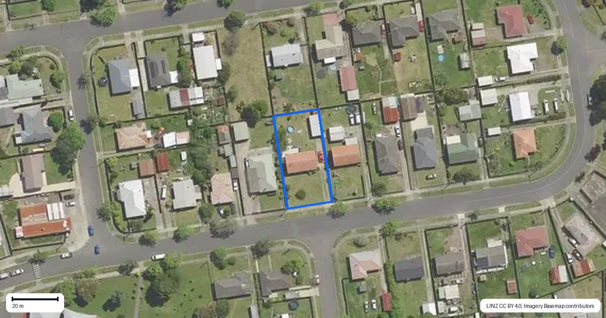 Property context map for 60 Galway Street, Kawerau