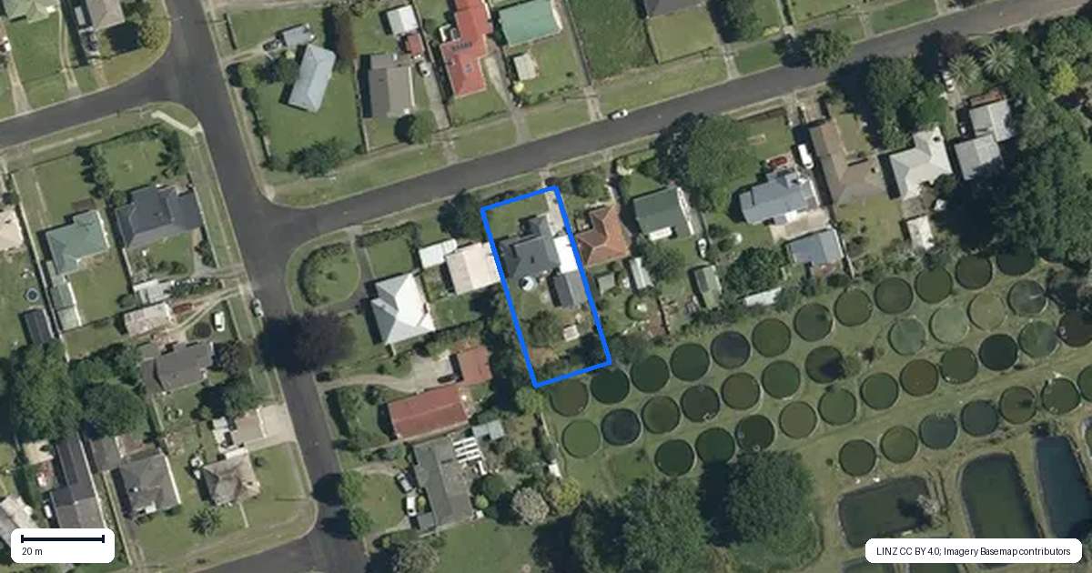 Property context map for 3 Hamilton Street, Te Aroha