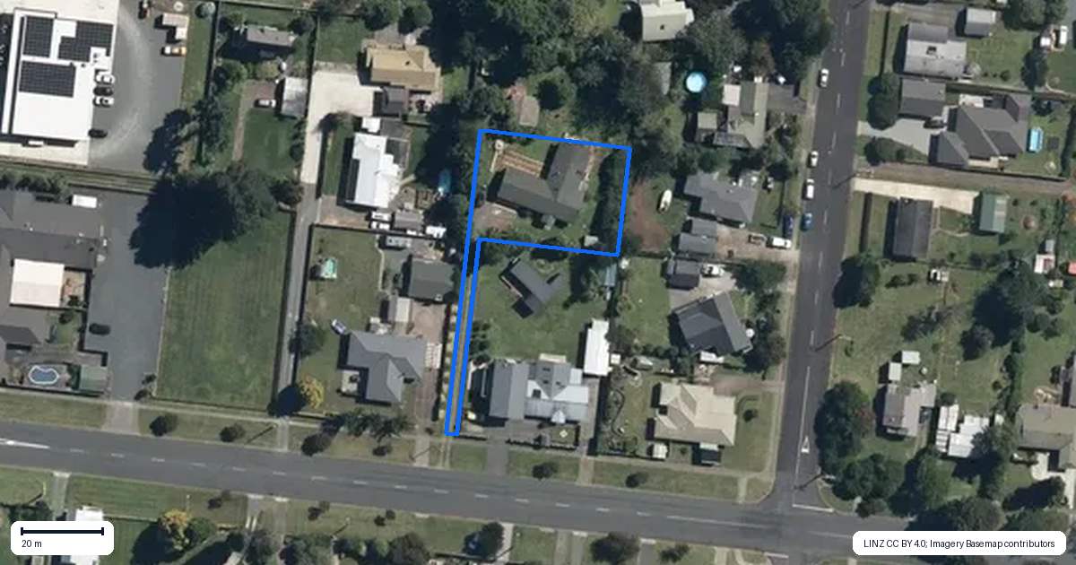 Property context map for 475 Crozier Street, Pirongia