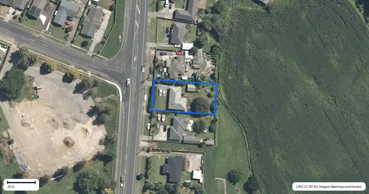Property context map for 1066 Ohaupo Road, Te Awamutu