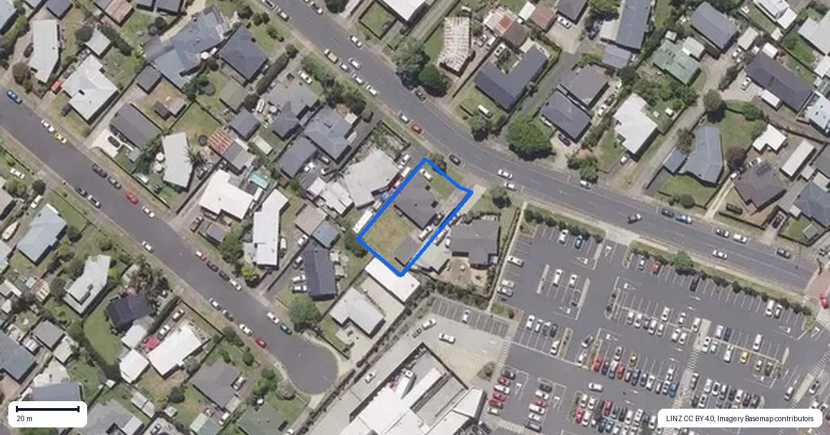Property context map for 20 Farm Street, Mount Maunganui