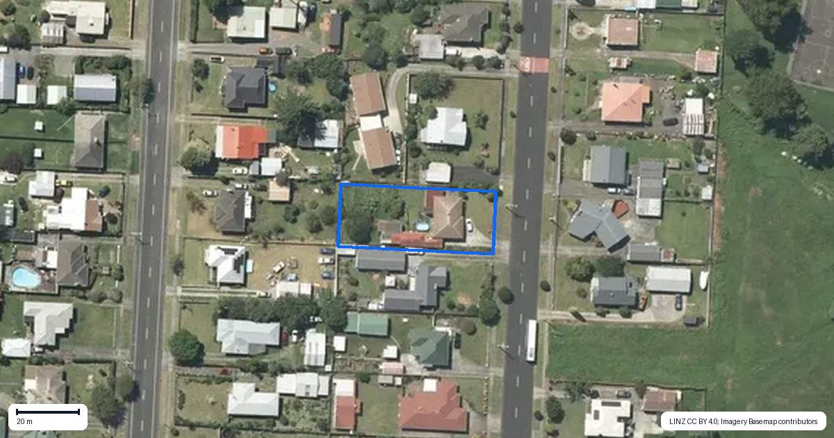 Property context map for 87 Bailey Street, Huntly