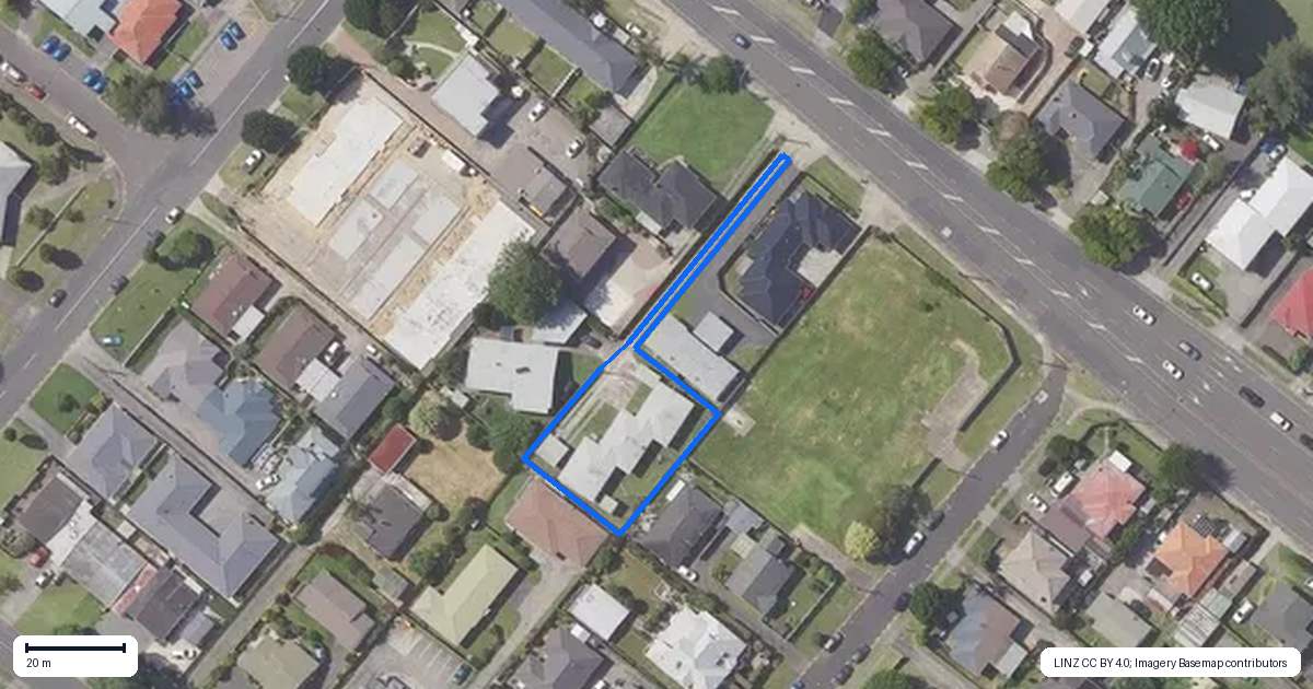 Property context map for 158A Fifteenth Avenue, Tauranga South, Tauranga