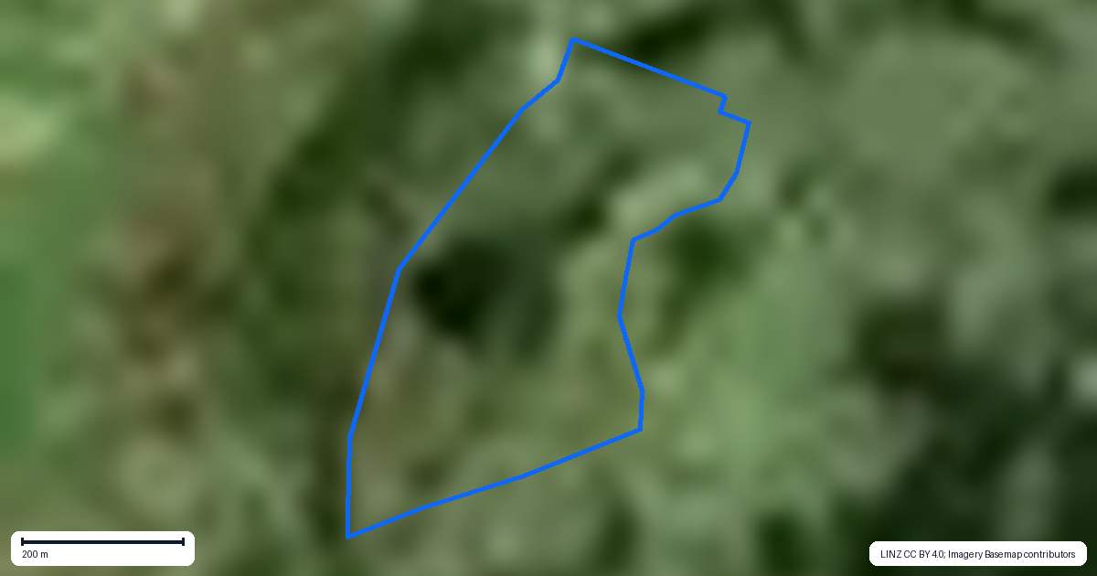 Property context map for 317 Esk Road, Pukorokoro / Miranda, Kaiaua