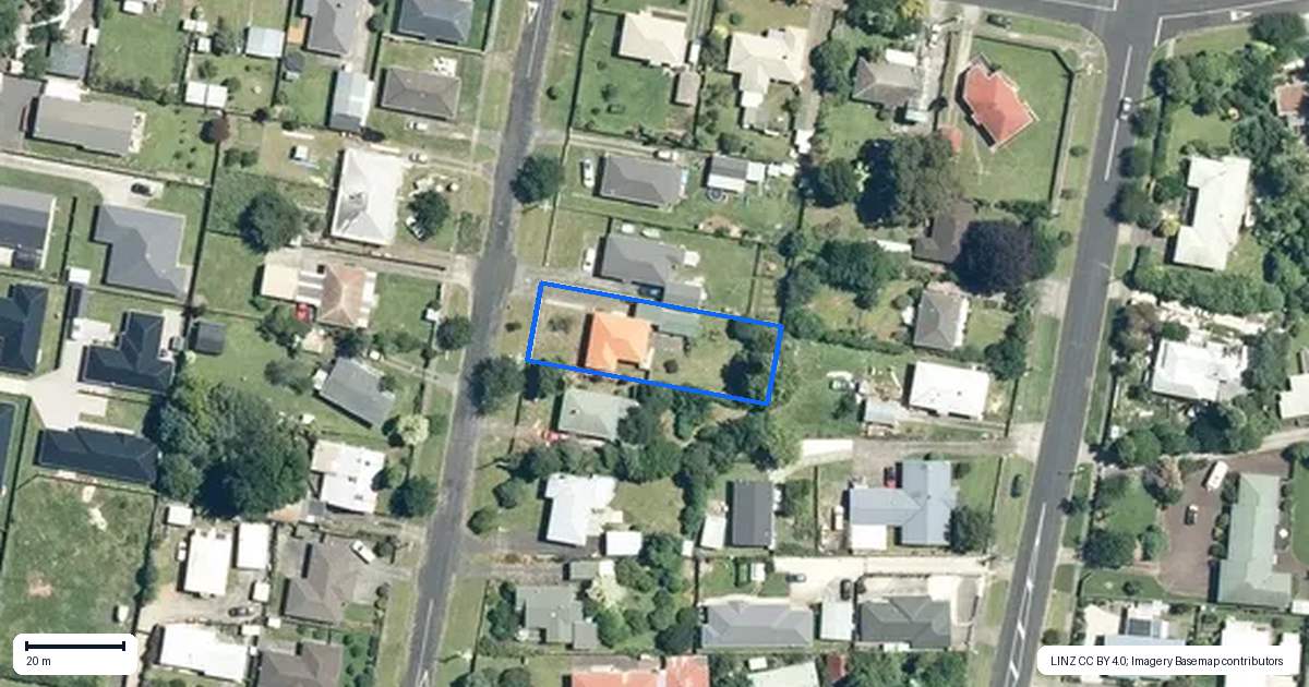 Property context map for 29 Princes Street, Waihi