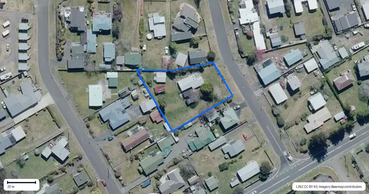 Property context map for 7 Arataha Street, Motuoapa