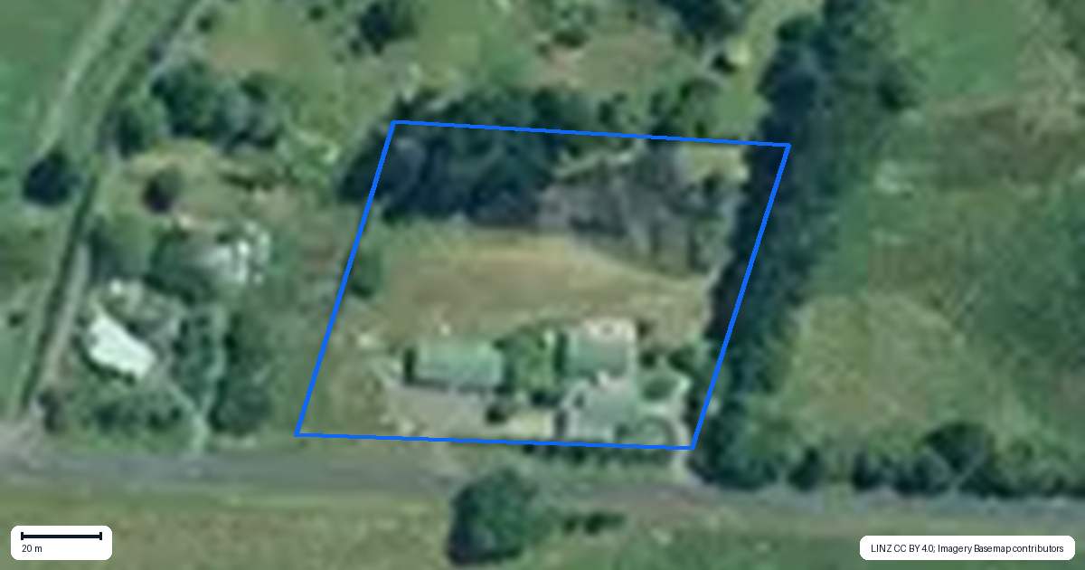 Property context map for 964 Churchill Road, Pukekawa