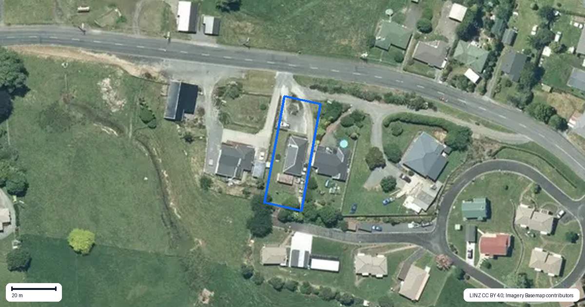Property context map for 19 Kaka Street, Piopio
