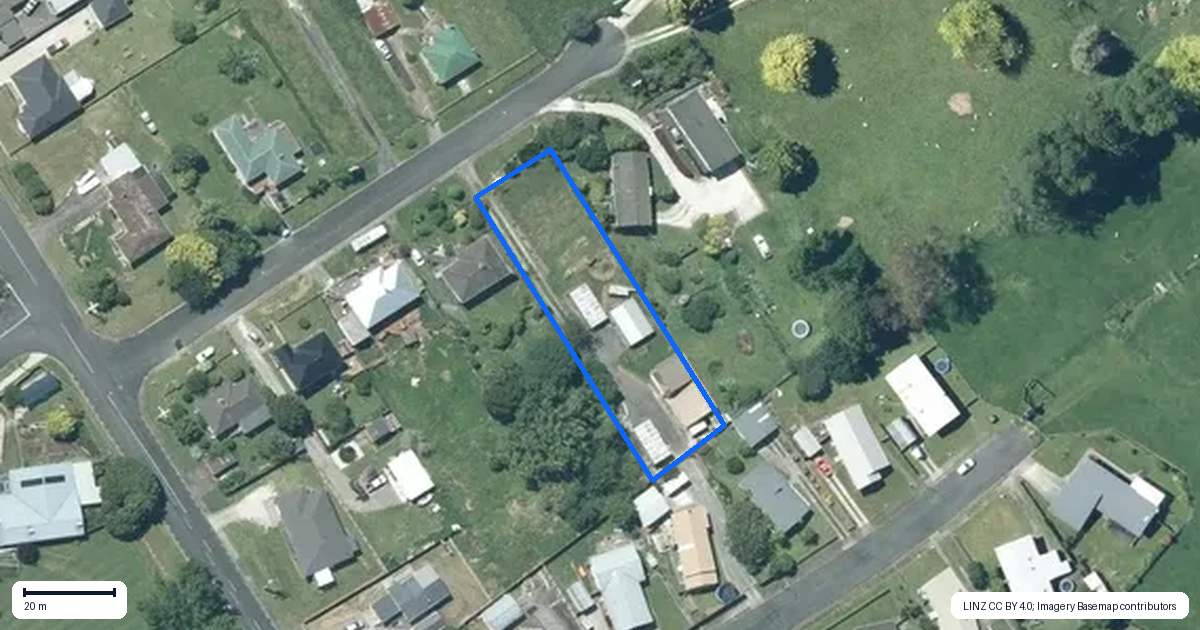 Property context map for 10 Liverpool Street, Te Kuiti