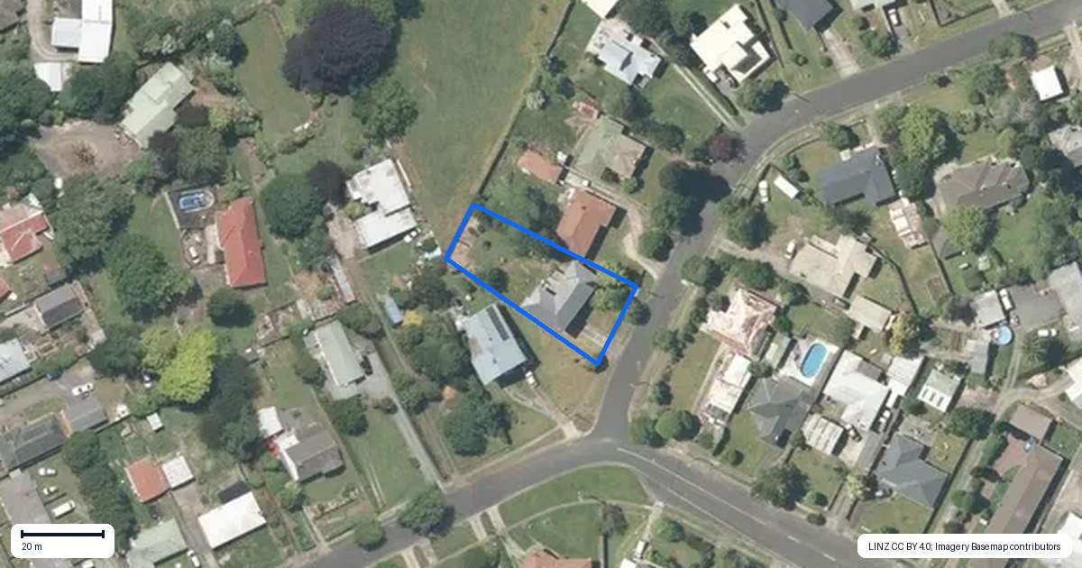 Property context map for 20 Benella Street, Tokoroa