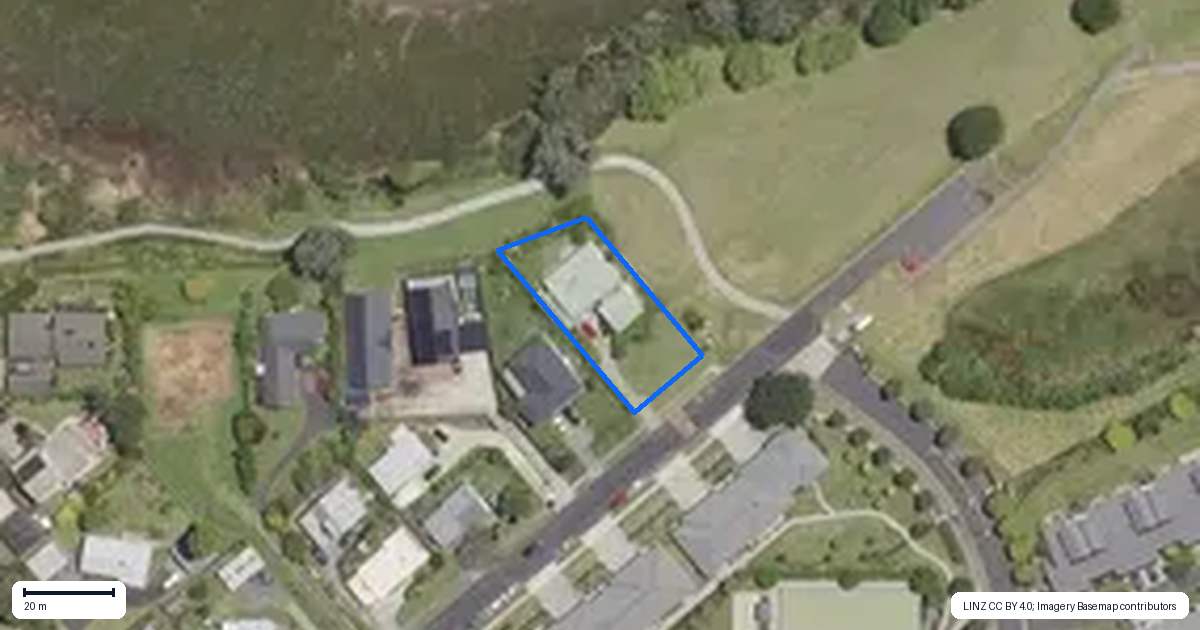 Property context map for 190 Park Road, Katikati