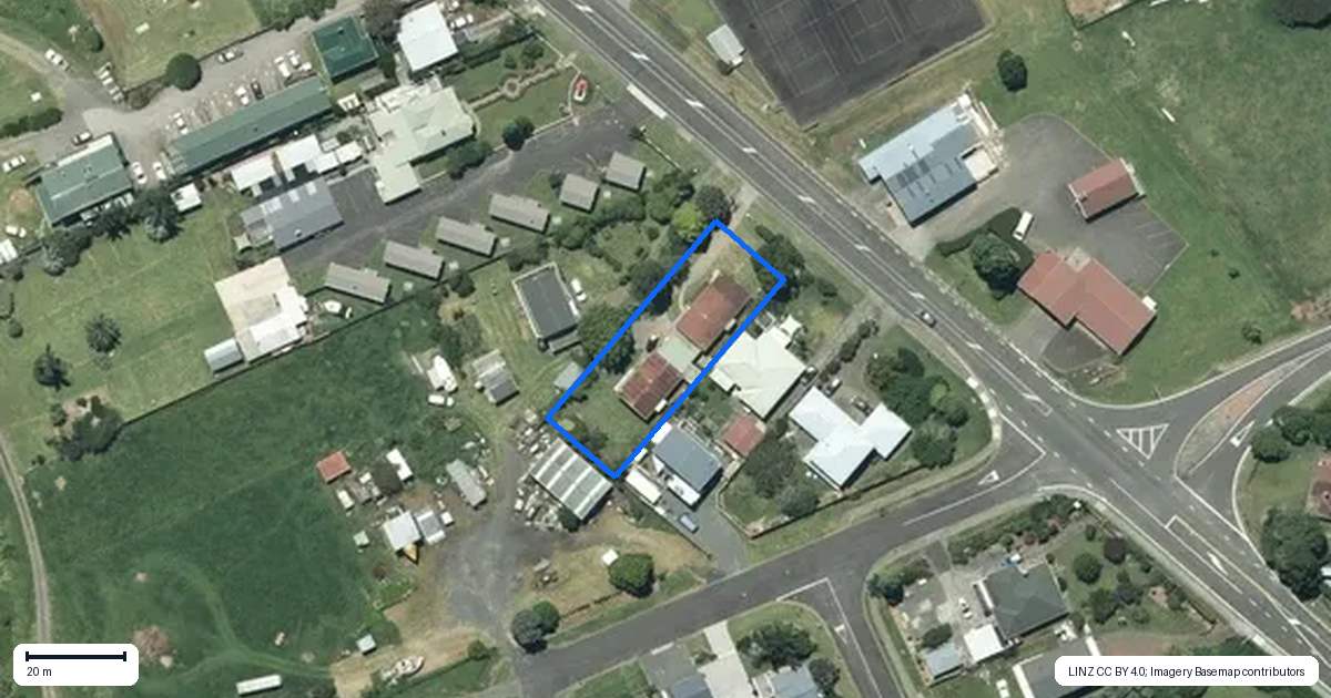 Property context map for 326 Tiki Road, Coromandel