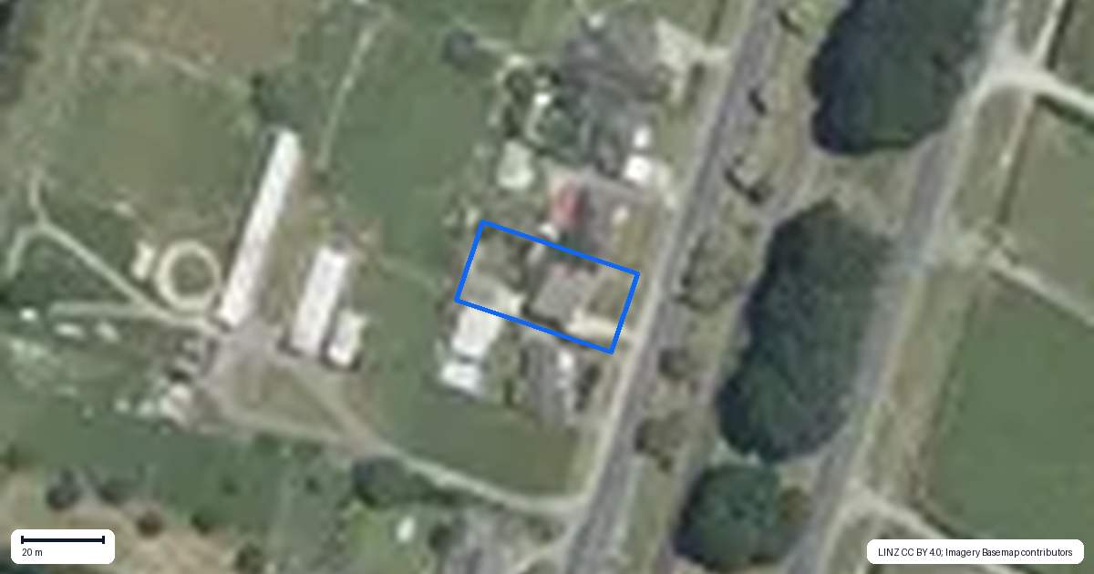 Property context map for 223 Firth Street, Matamata