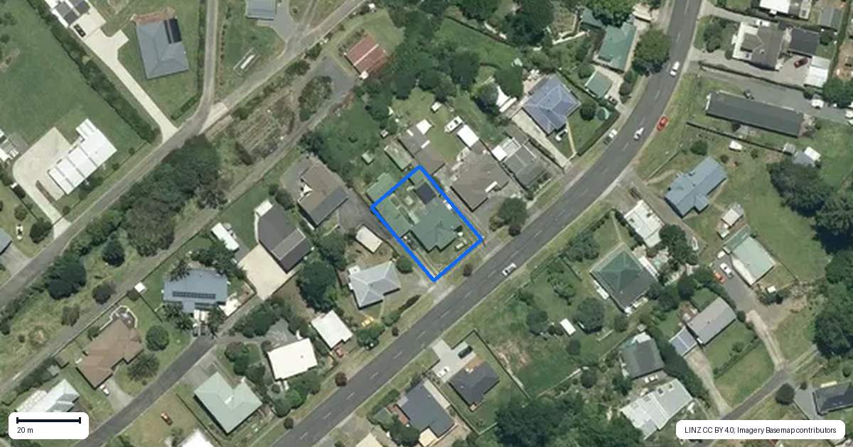 Property context map for 1145 Rings Road, Coromandel