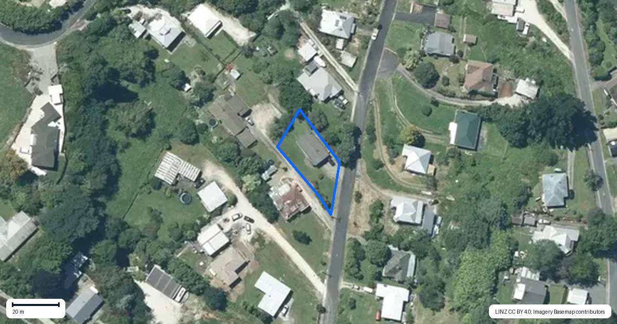 Property context map for 43 Rata Street, Te Kuiti