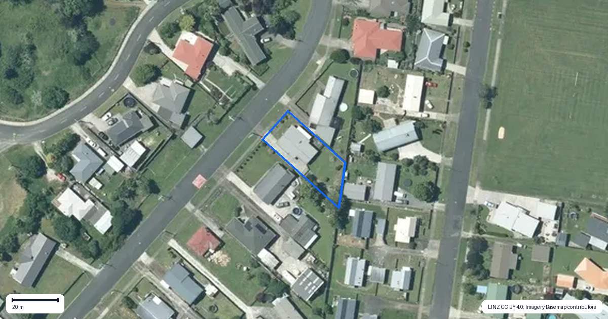 Property context map for 61 King Street West, Te Kuiti