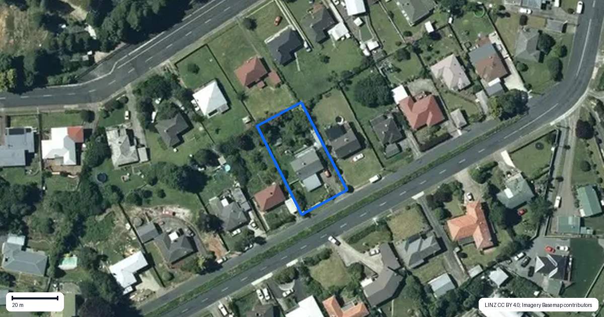 Property context map for 21 Gradara Avenue, Otorohanga