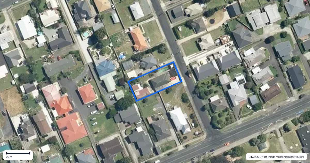 Property context map for 94 Princess Street, Te Awamutu