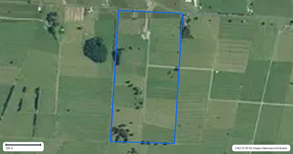 Property context map for 15 Kaikahu Road, Kerepehi, Paeroa