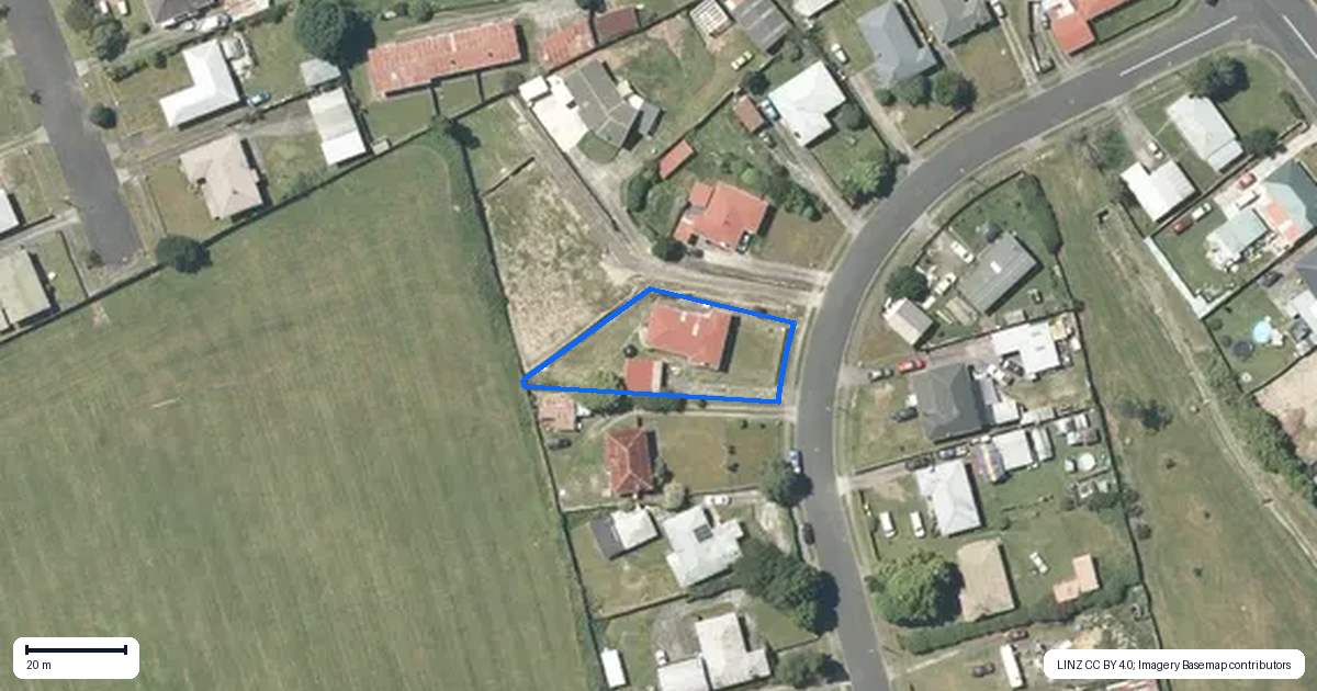 Property context map for 14 John Street, Tokoroa