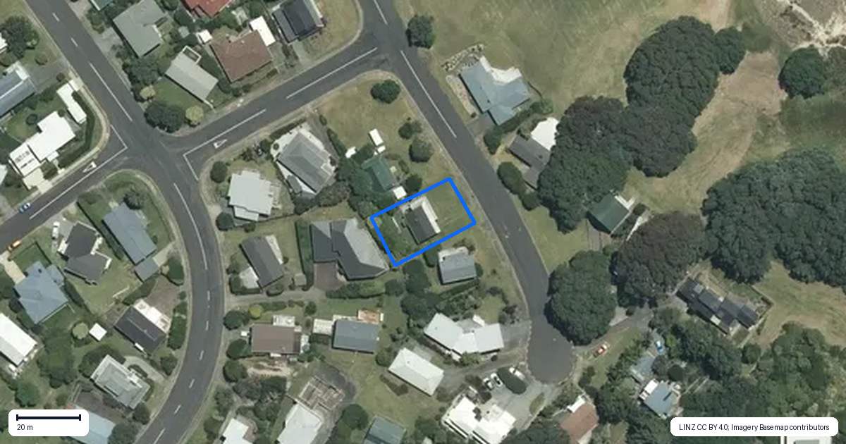 Property context map for 108 Oratia Place, Onemana, Whangamata
