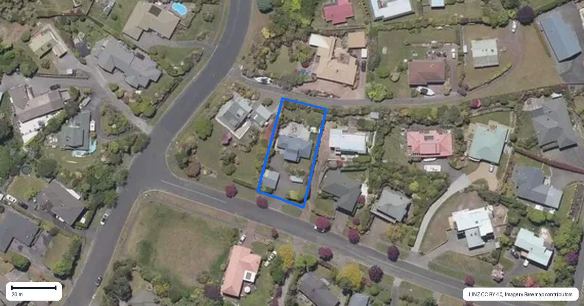 Property context map for 1 Hindmarsh Drive, Rangatira Park, Taupo