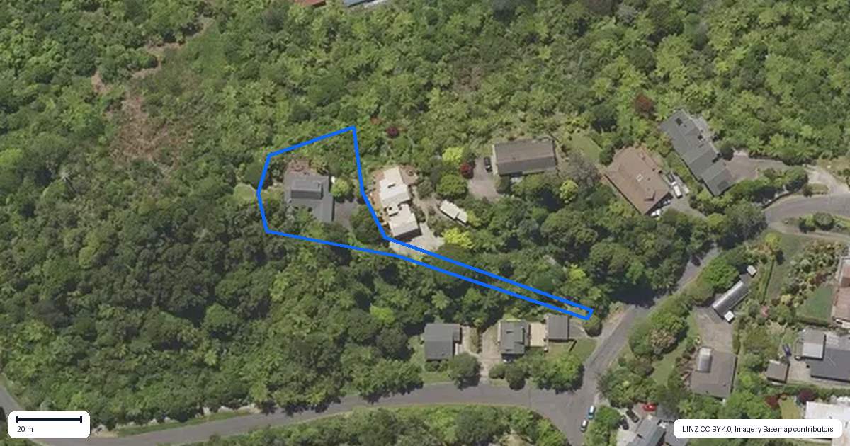 Property context map for 57A Summit Road, Lake Okareka, Rotorua