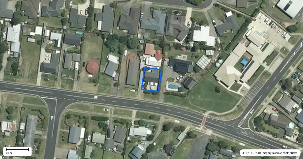 Property context map for 43A South Highway East, Whitianga