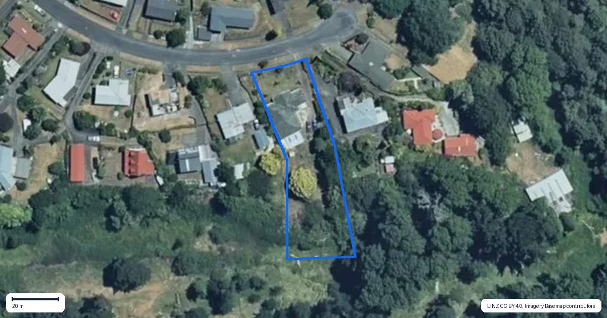 Property context map for 23 Puketapu Crescent, Taumarunui