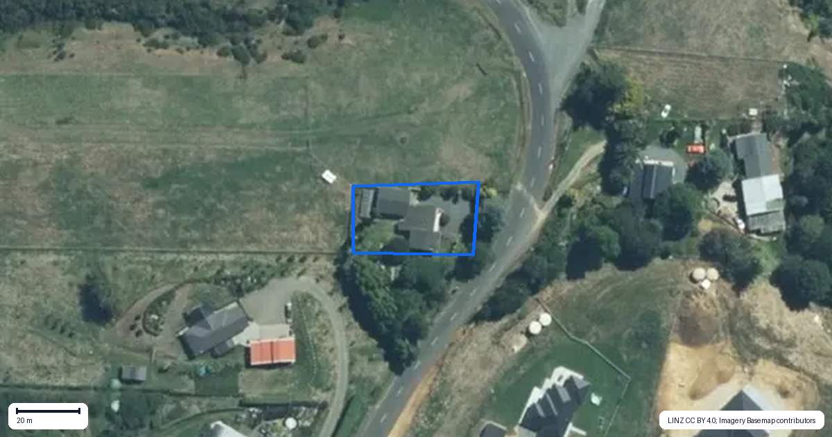 Property context map for 537 Honikiwi Road, Otorohanga