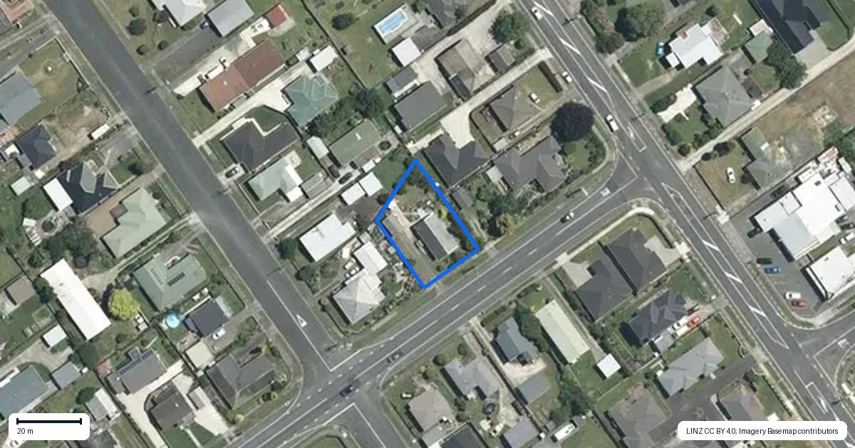 Property context map for 2 Snell Street, Morrinsville