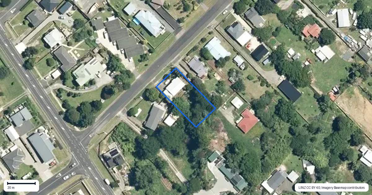 Property context map for 48 Union Street, Waihi