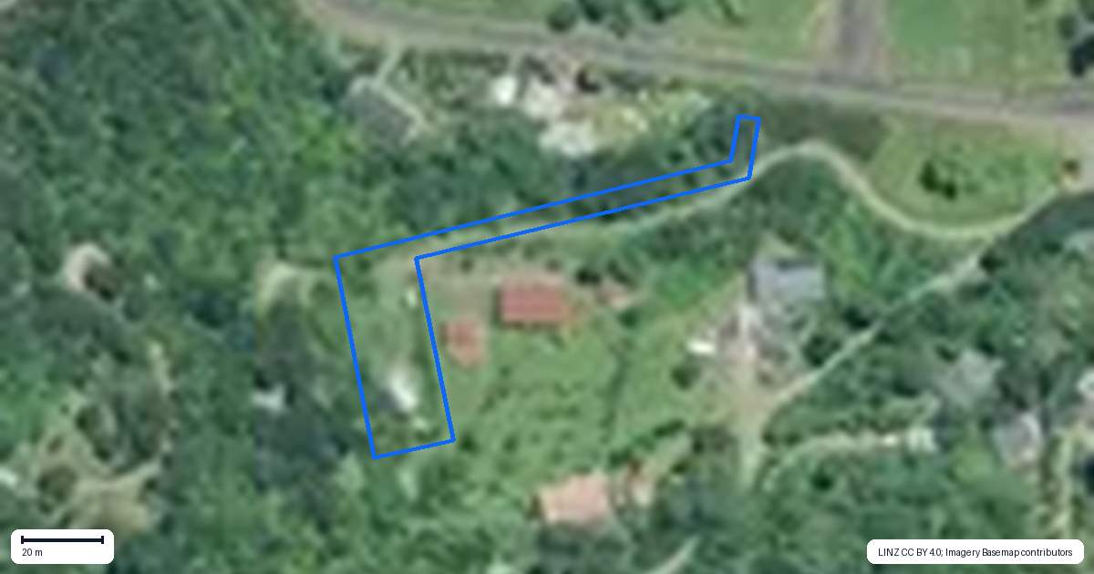 Property context map for 172 Tapu Coroglen Road, Tapu, Thames