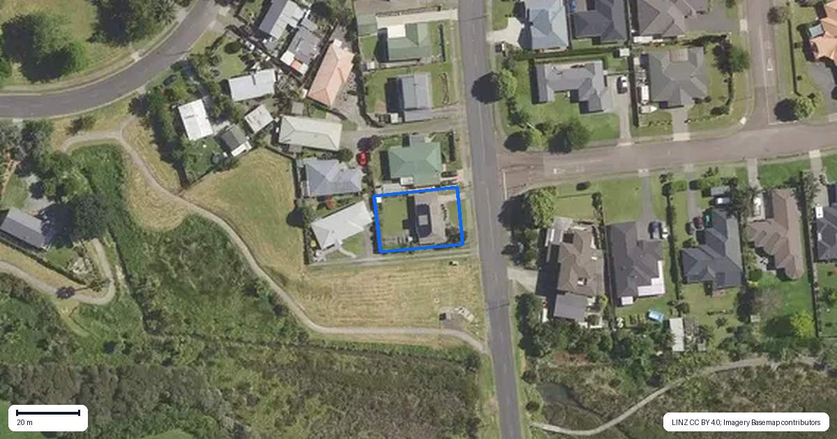 Property context map for 128 Wills Road, Katikati