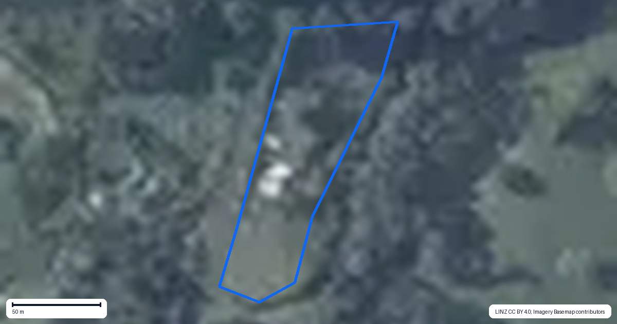 Property context map for 452 Poripori Road, Lower Kaimai