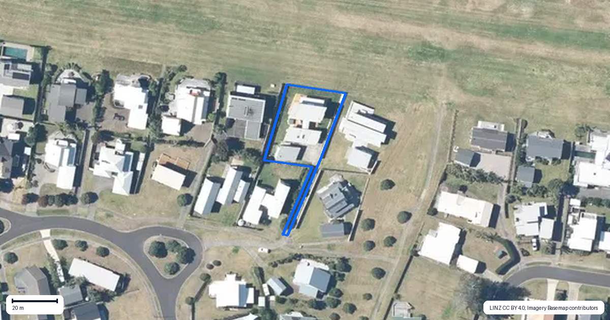 Property context map for 116 Puka Crescent, Matarangi, Whitianga