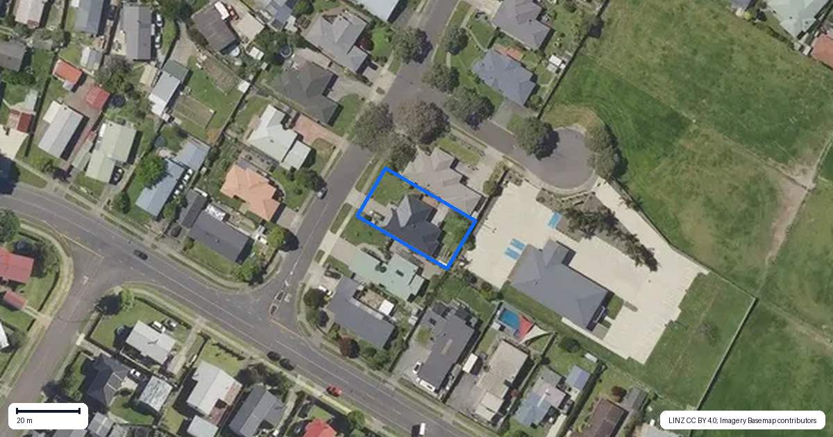 Property context map for 6 Edgewater Grove, Whakatane