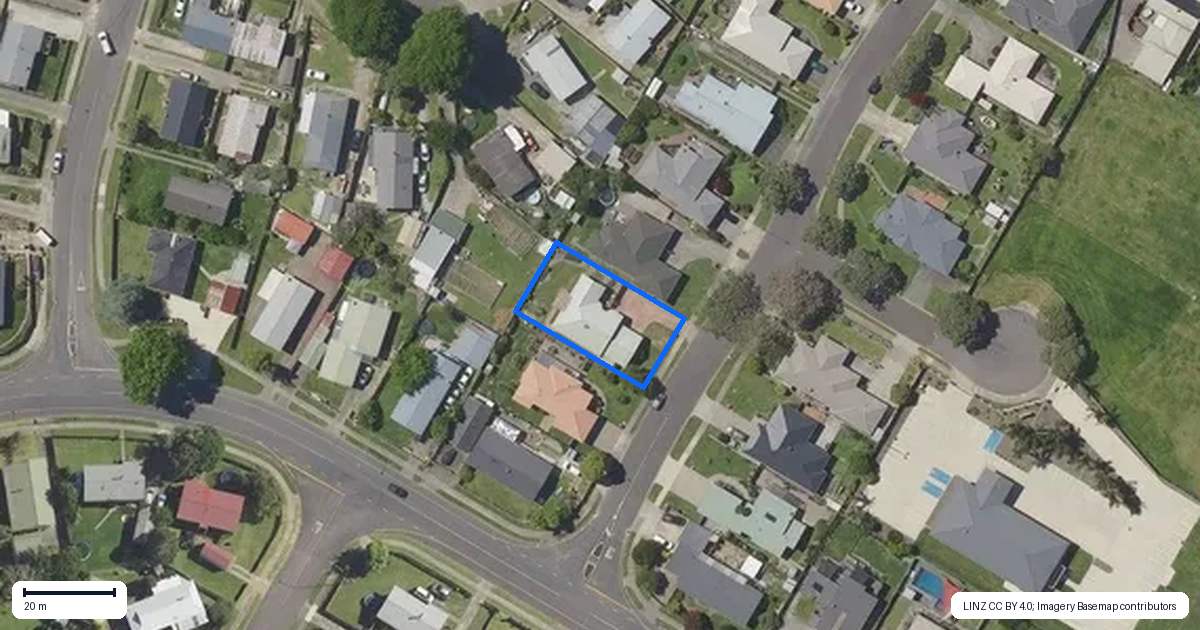 Property context map for 5 Edgewater Grove, Whakatane