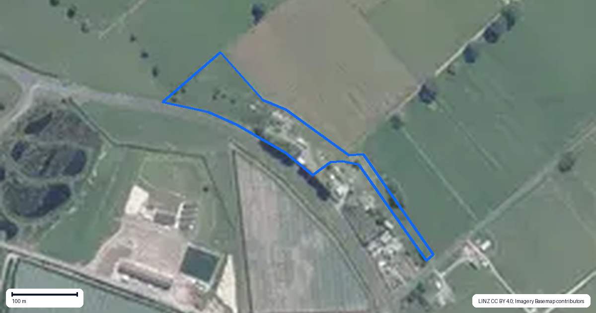 Property context map for 1341 State Highway 2, Pongakawa