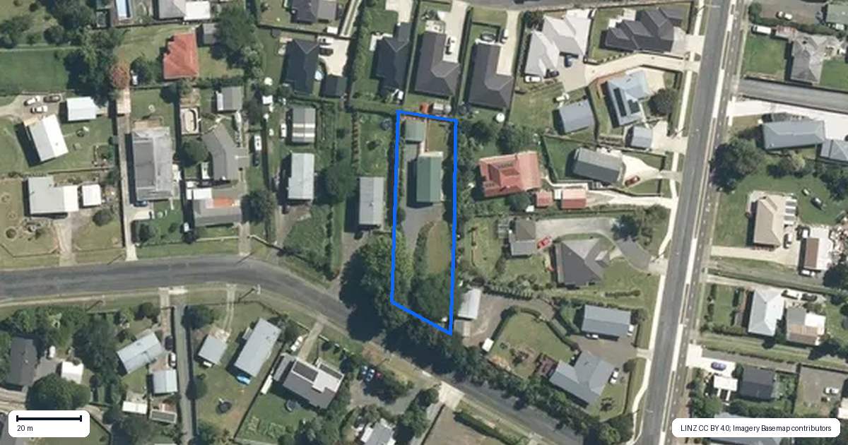Property context map for 22 Galloway Street, Kihikihi, Te Awamutu