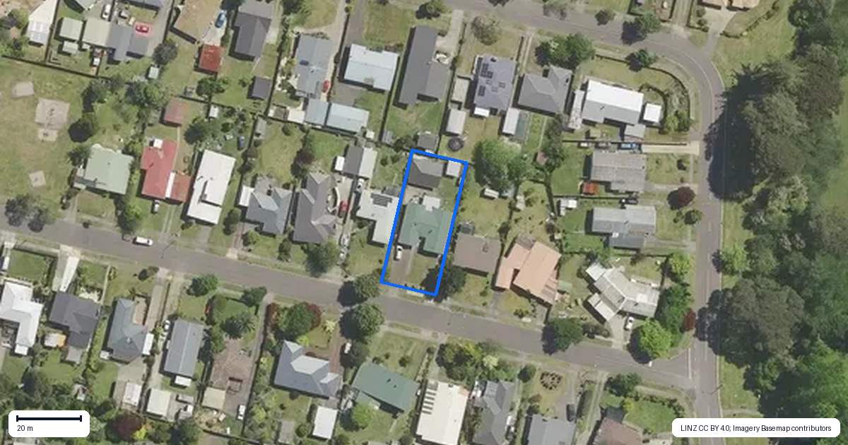 Property context map for 7 MacKenzie Street, Kawerau
