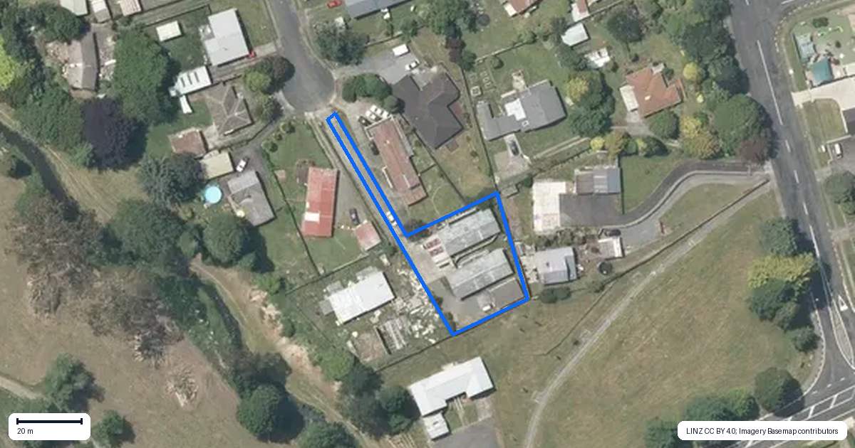 Property context map for 1 Kupe Place, Tokoroa