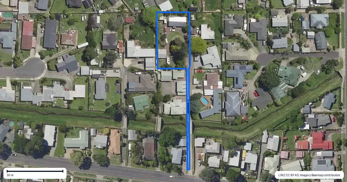 Property context map for 48B Alexander Avenue, Whakatane