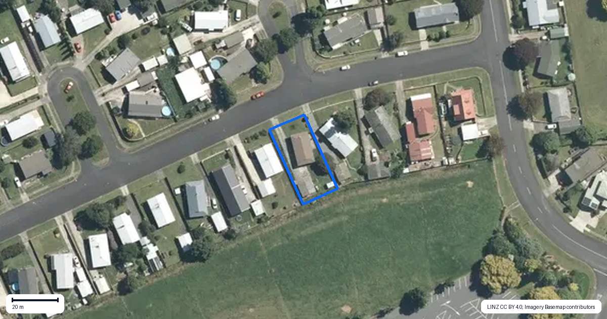 Property context map for 73 Sinclair Terrace, Te Awamutu
