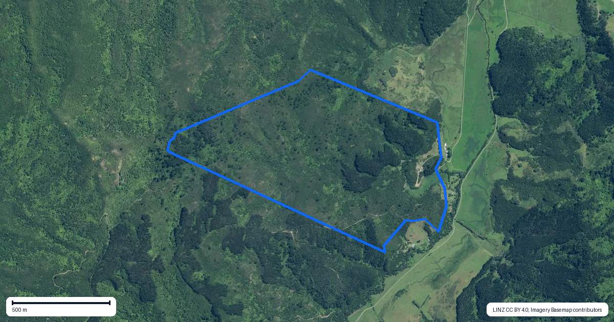 Property context map for 323C Waikawau Beach Road, Waikawau, Coromandel