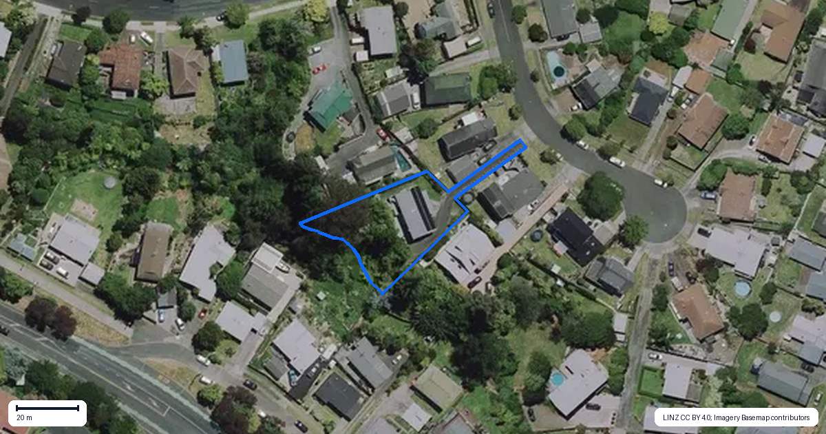 Property context map for 8 Homestead Place, Glenview, Hamilton