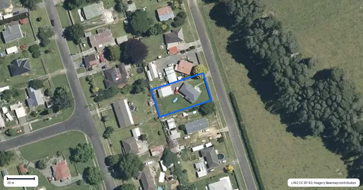 Property context map for 39 Mills Street, Waharoa