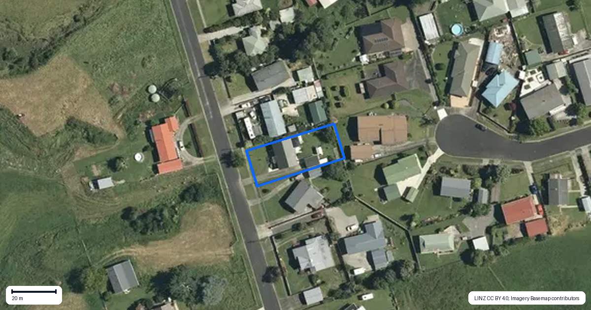 Property context map for 32 Stirling Street, Te Aroha