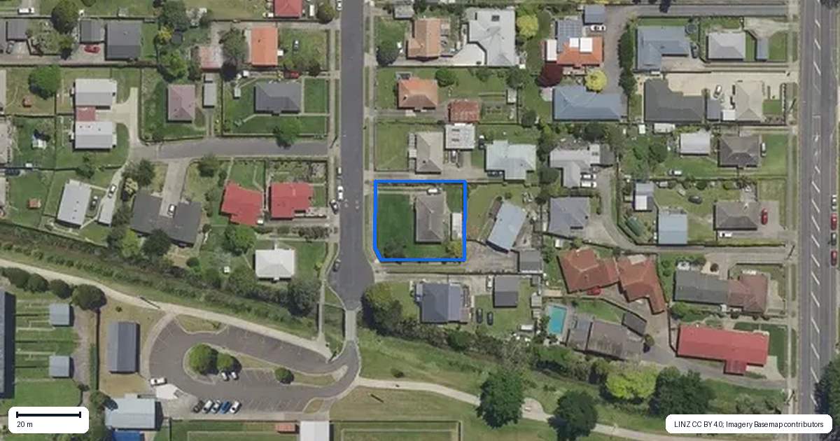 Property context map for 29 Tuhoe Avenue, Whakatane