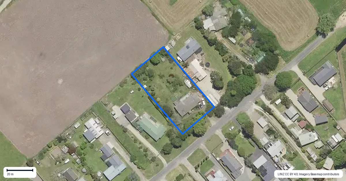 Property context map for 41 Arawa Road, Pongakawa